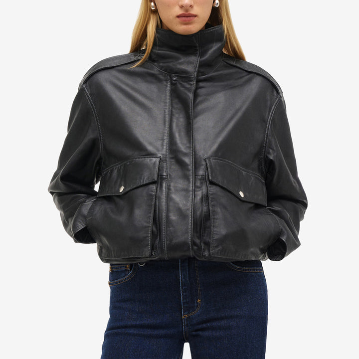 SCENE LEATHER JACKET