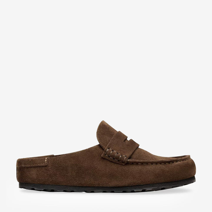 Birkenstock Naples Wrapped herr Carafe i mocka 1031605