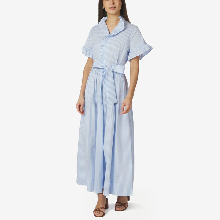 Neo Noir Nellie Soft Stripe dress dam randig klänning