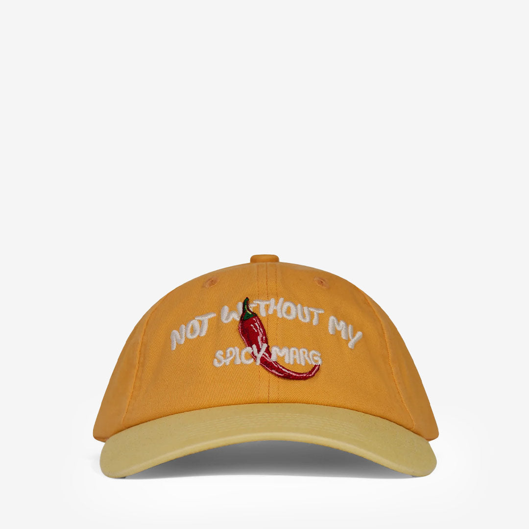 Pica Pica Spicy Marg cap orange yellow keps med chili brodyr färgstark design