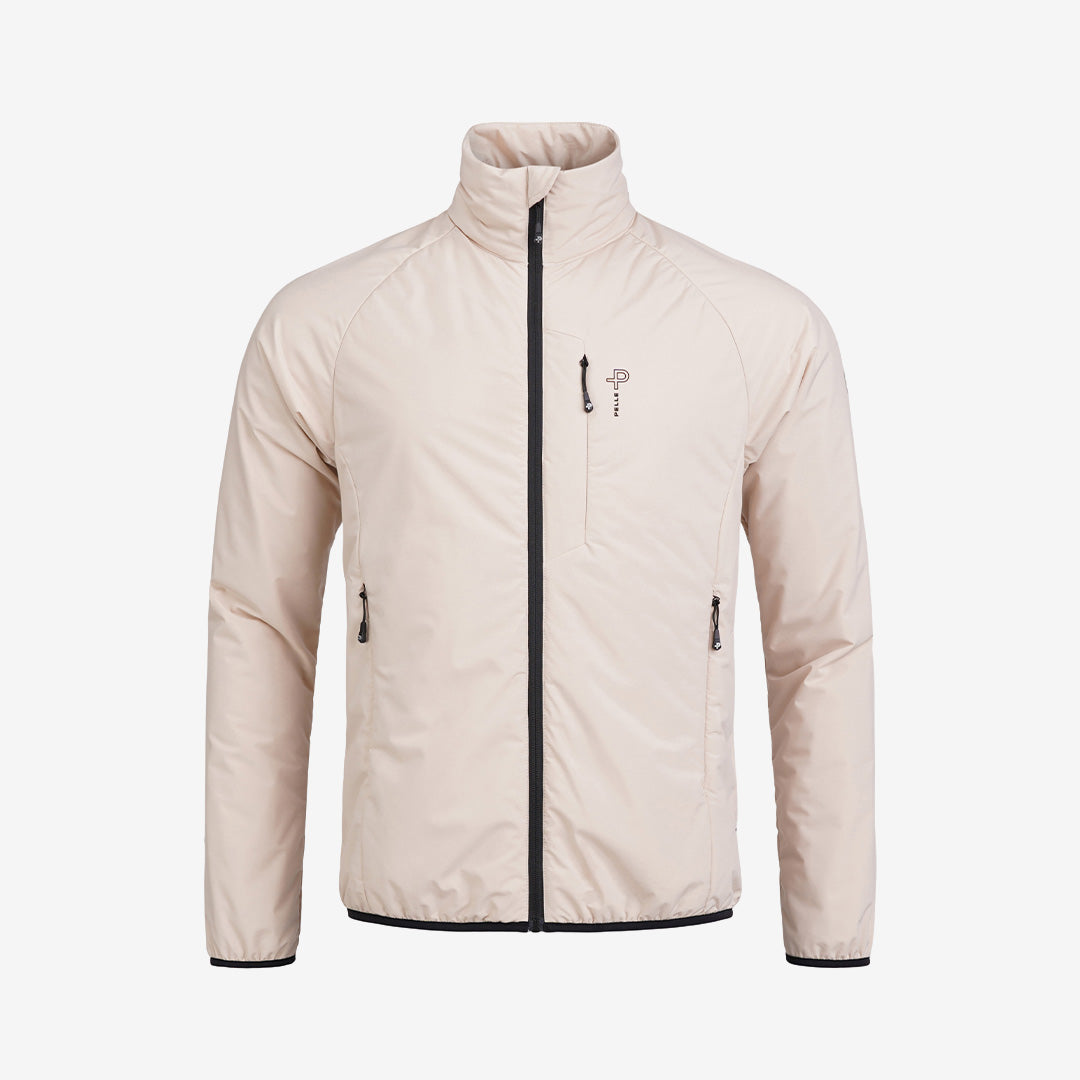 Pelle P Arolla Aero Jacket herr Lt Beige Oak lätt jacka med dragkedja