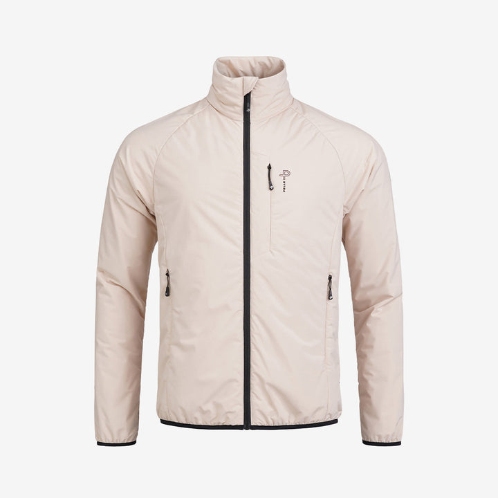 Pelle P Arolla Aero Jacket herr Lt Beige Oak lätt jacka med dragkedja
