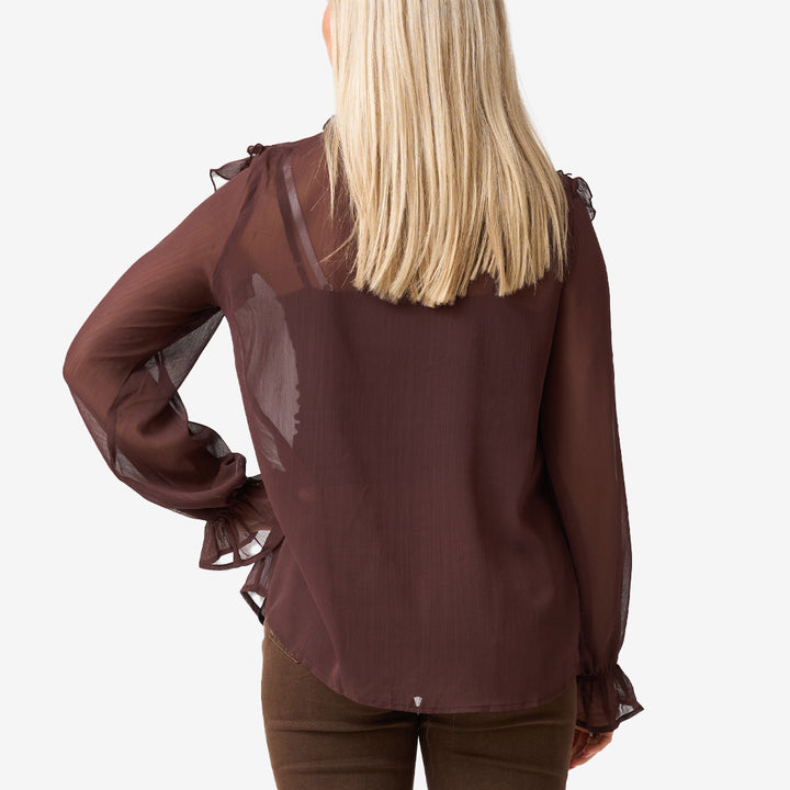 Blus m volanger