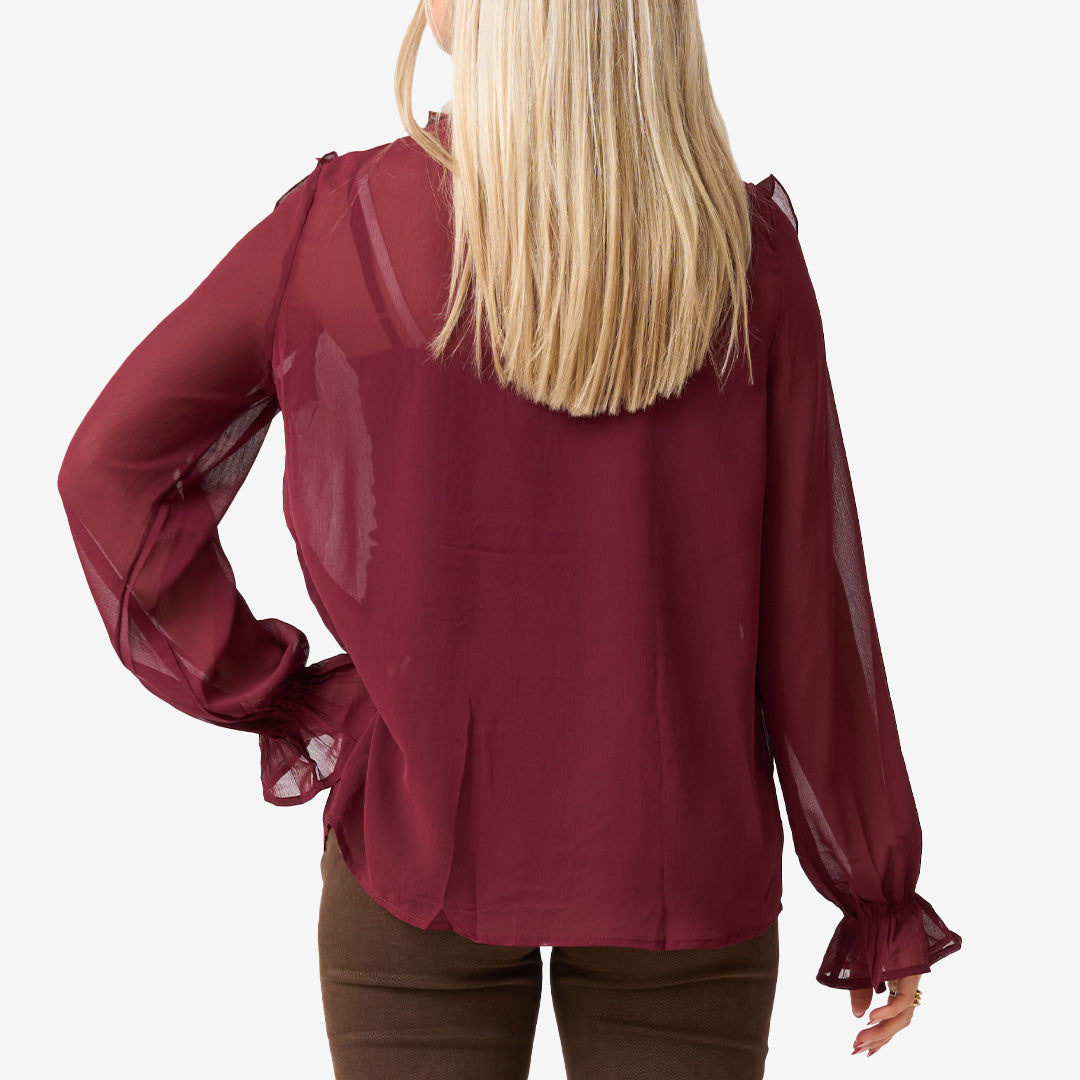 Blus m volanger