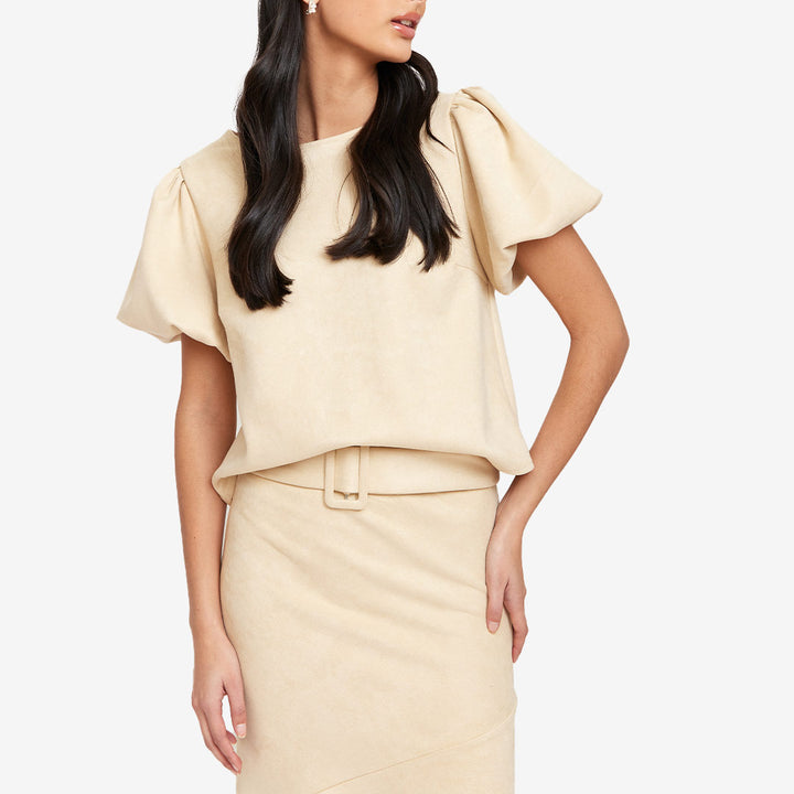 BEATA SUEDE BLOUSE