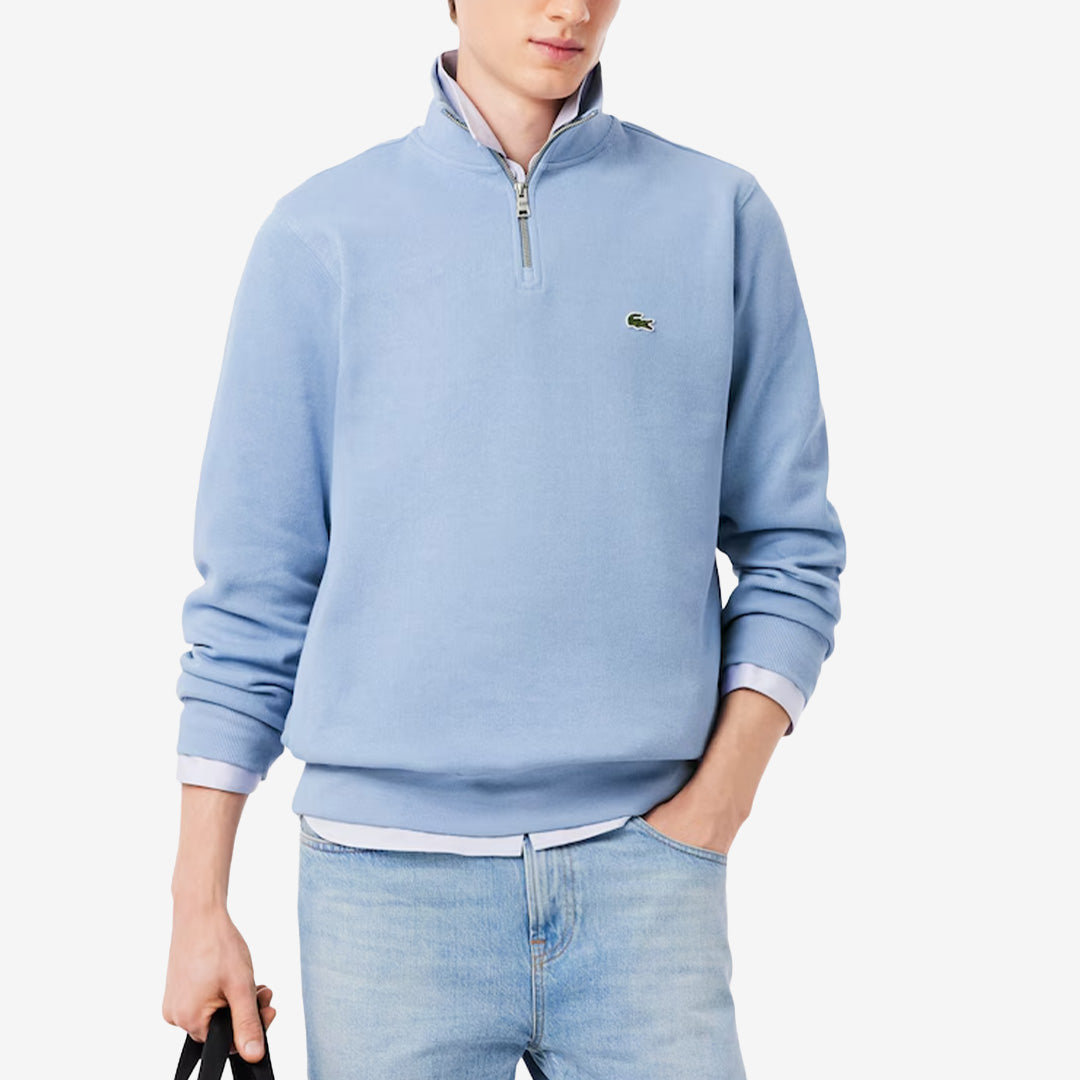 Lacoste SH1927-00 half zip sweatshirt i Aeyaphylla med krokodillogga