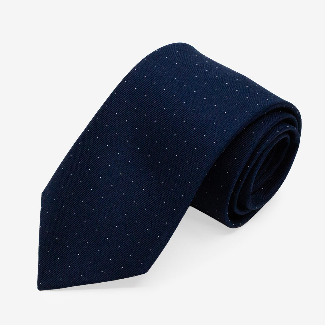 7East Uddnäs handsydd siden-slips Blue 7,5 cm T388