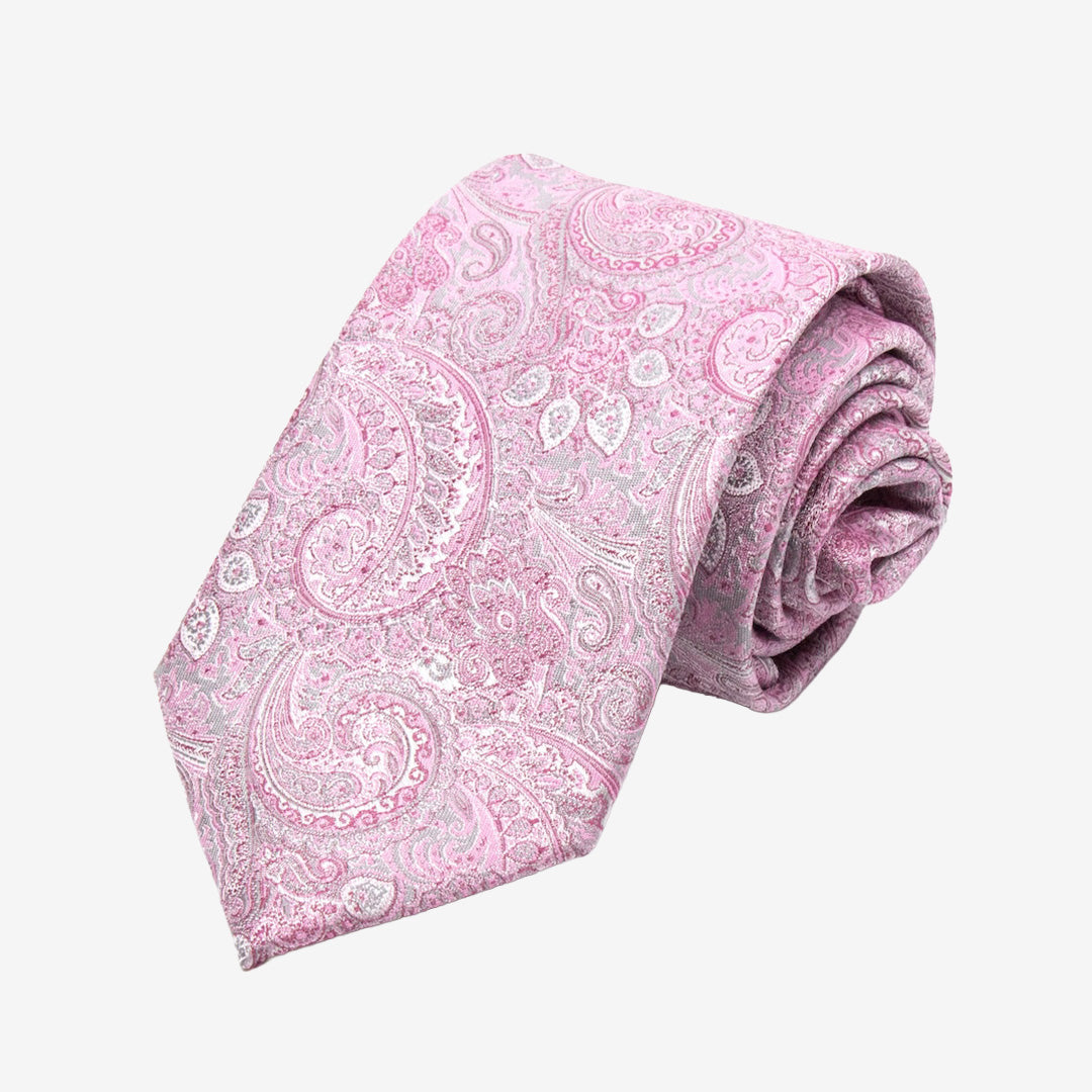 Rosa slips från 7East i 100% siden modell T400 7,5 cm bred handsydd