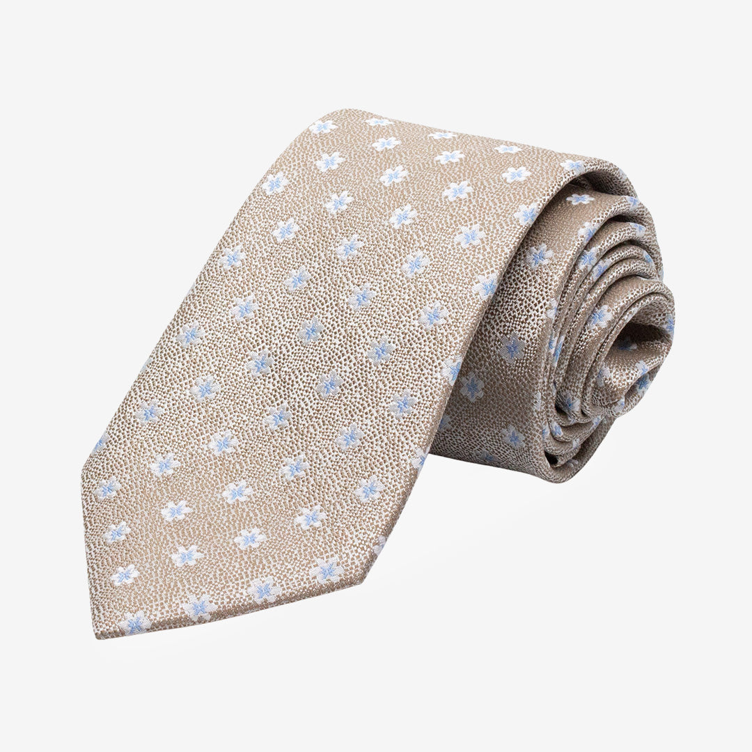 7East Blackpool mönstrad siden-slips Sand 7,5 cm T449