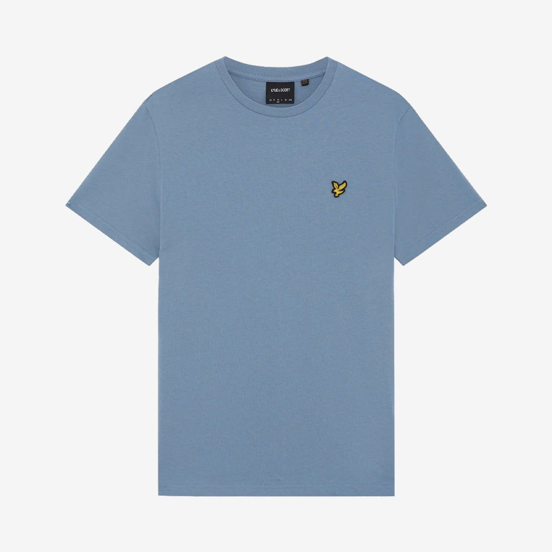 Lyle & Scott Plain T-Shirt Power Blue klassisk T-shirt i 100 % bomull