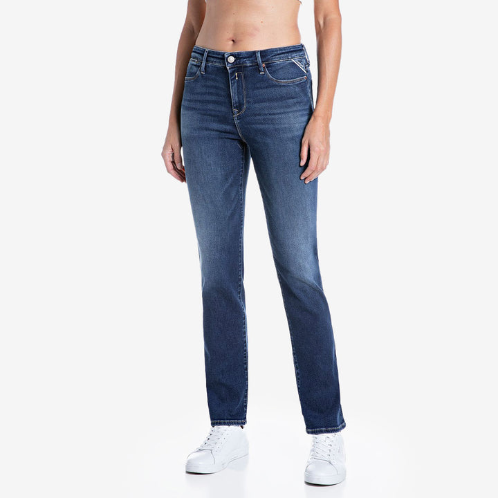 Replay Zolie Jeans dam Dark Blue high waist straight W0516 .000.805 223