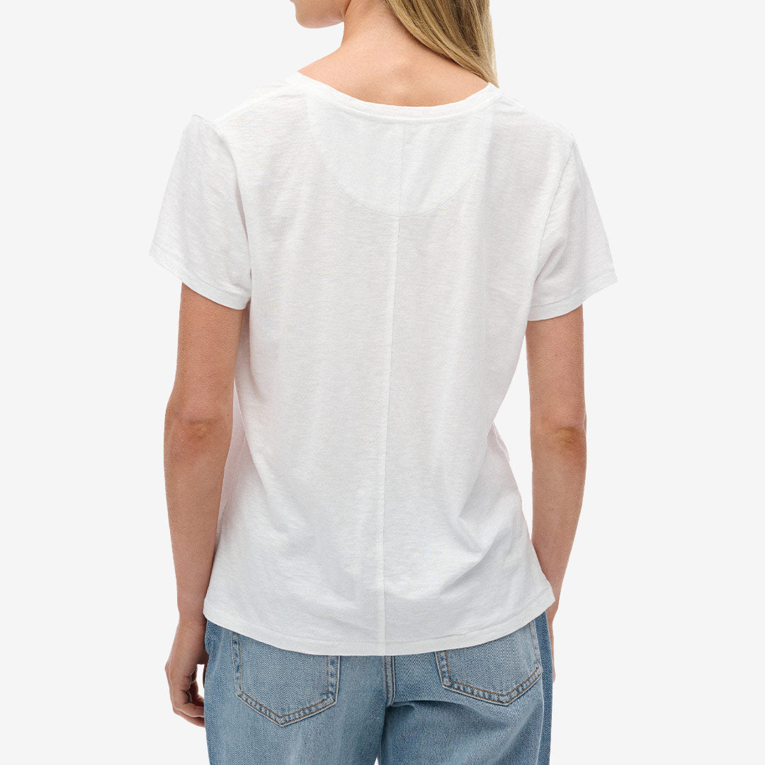 STUDIOS SLUB EMB VEE TEE