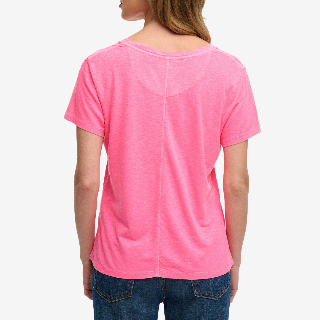 STUDIOS SLUB EMB VEE TEE