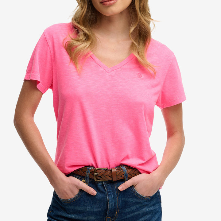 STUDIOS SLUB EMB VEE TEE