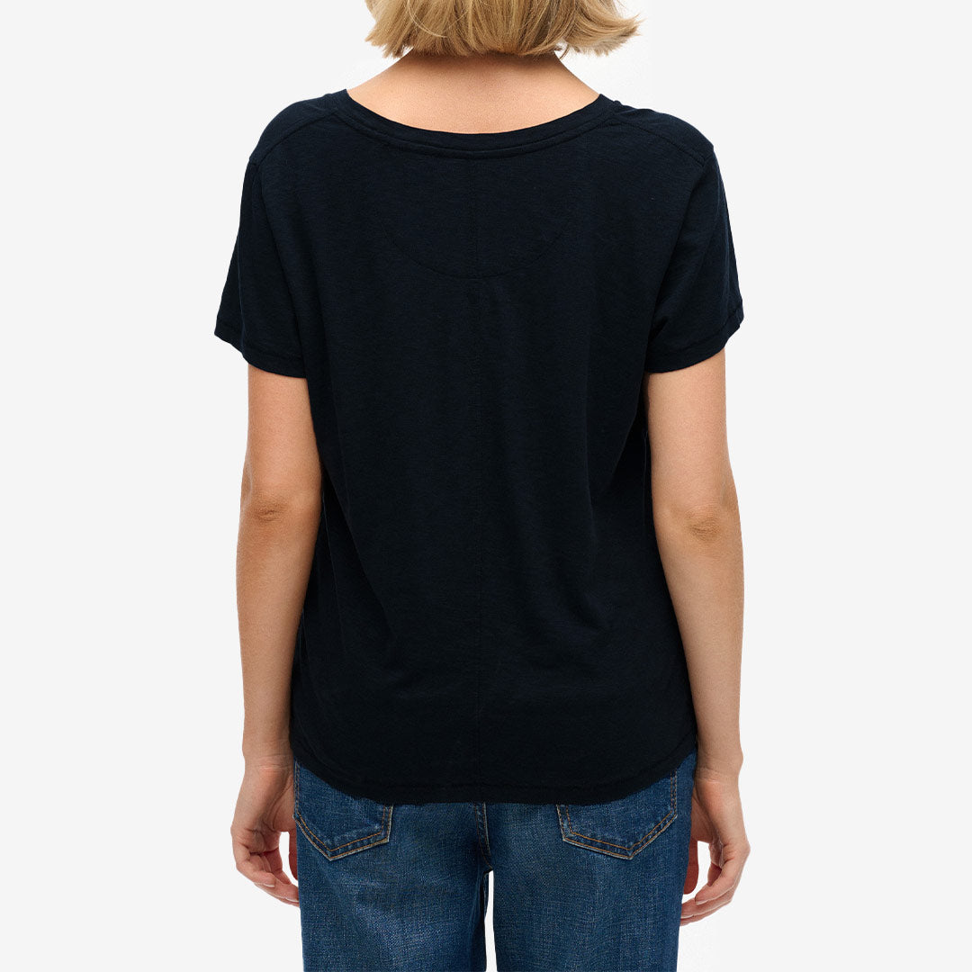 STUDIOS SLUB EMB VEE TEE