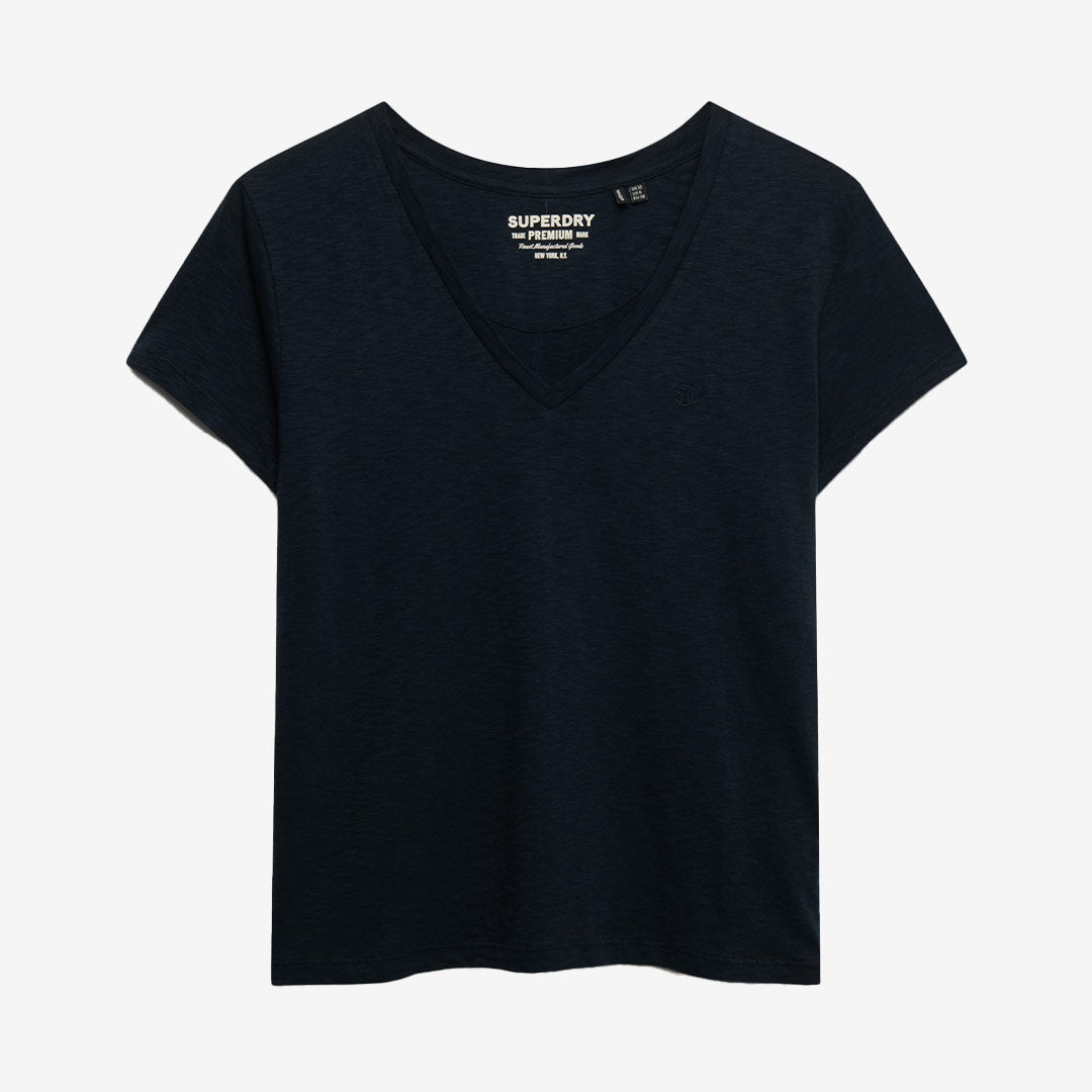 STUDIOS SLUB EMB VEE TEE