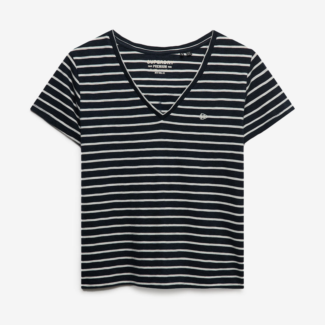 STUDIOS SLUB EMB VEE TEE
