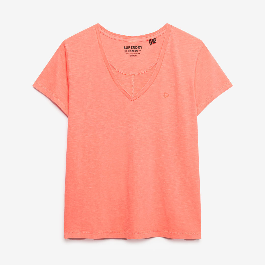 STUDIOS SLUB EMB VEE TEE