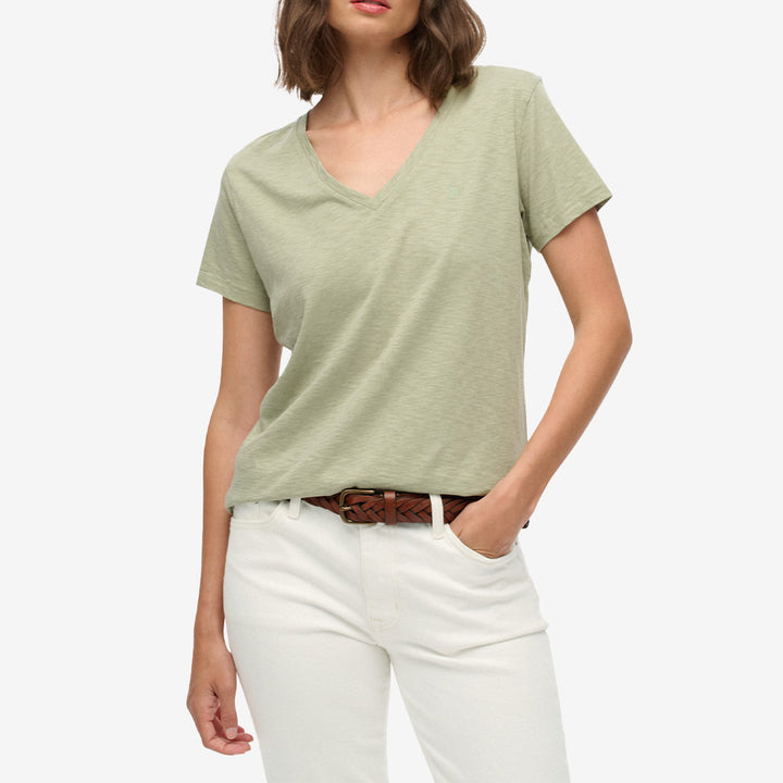 STUDIOS SLUB EMB VEE TEE