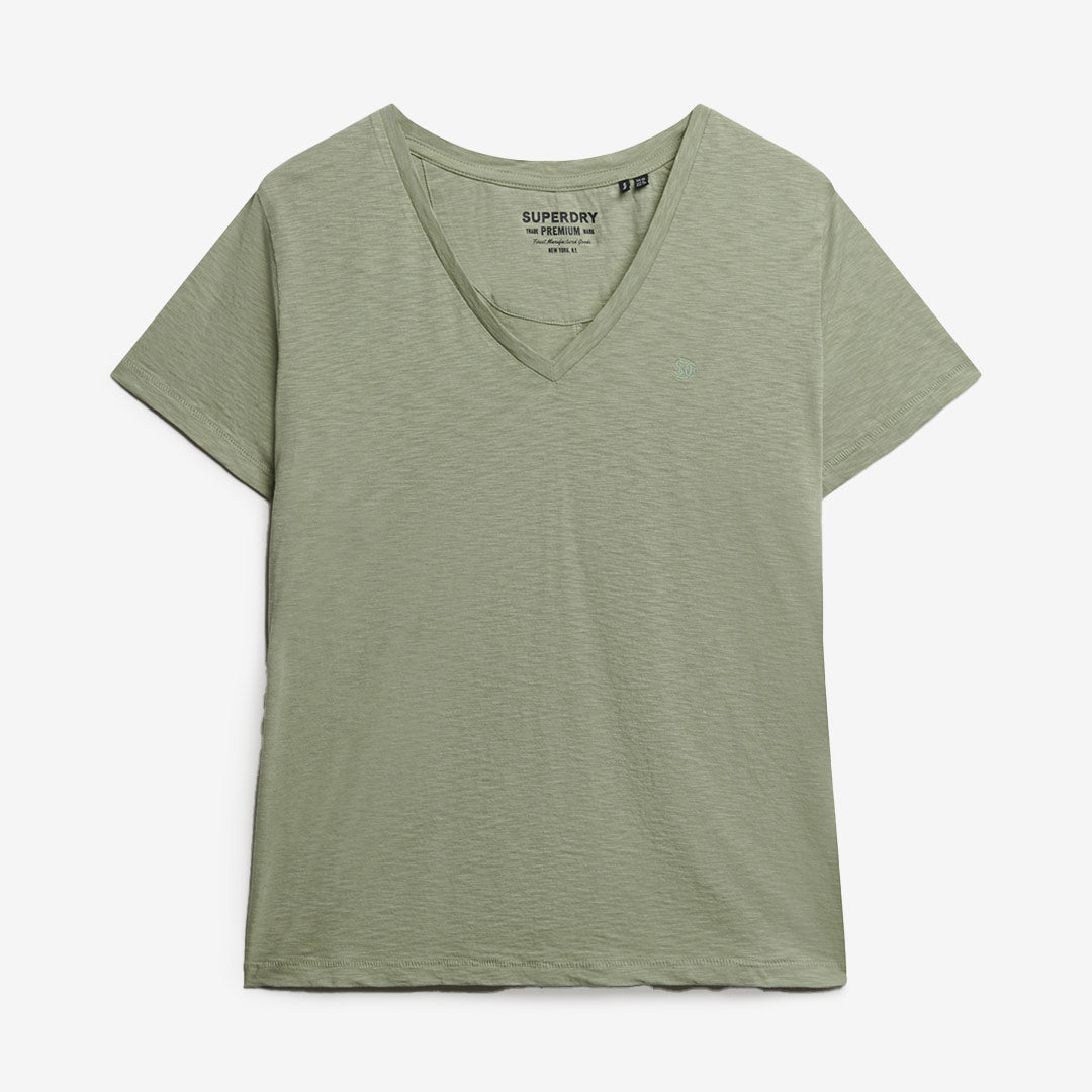 STUDIOS SLUB EMB VEE TEE