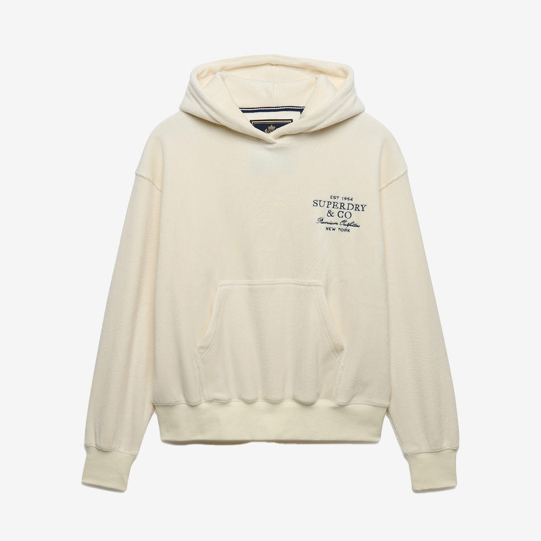 DROP NEEDLE VELOUR HOOD