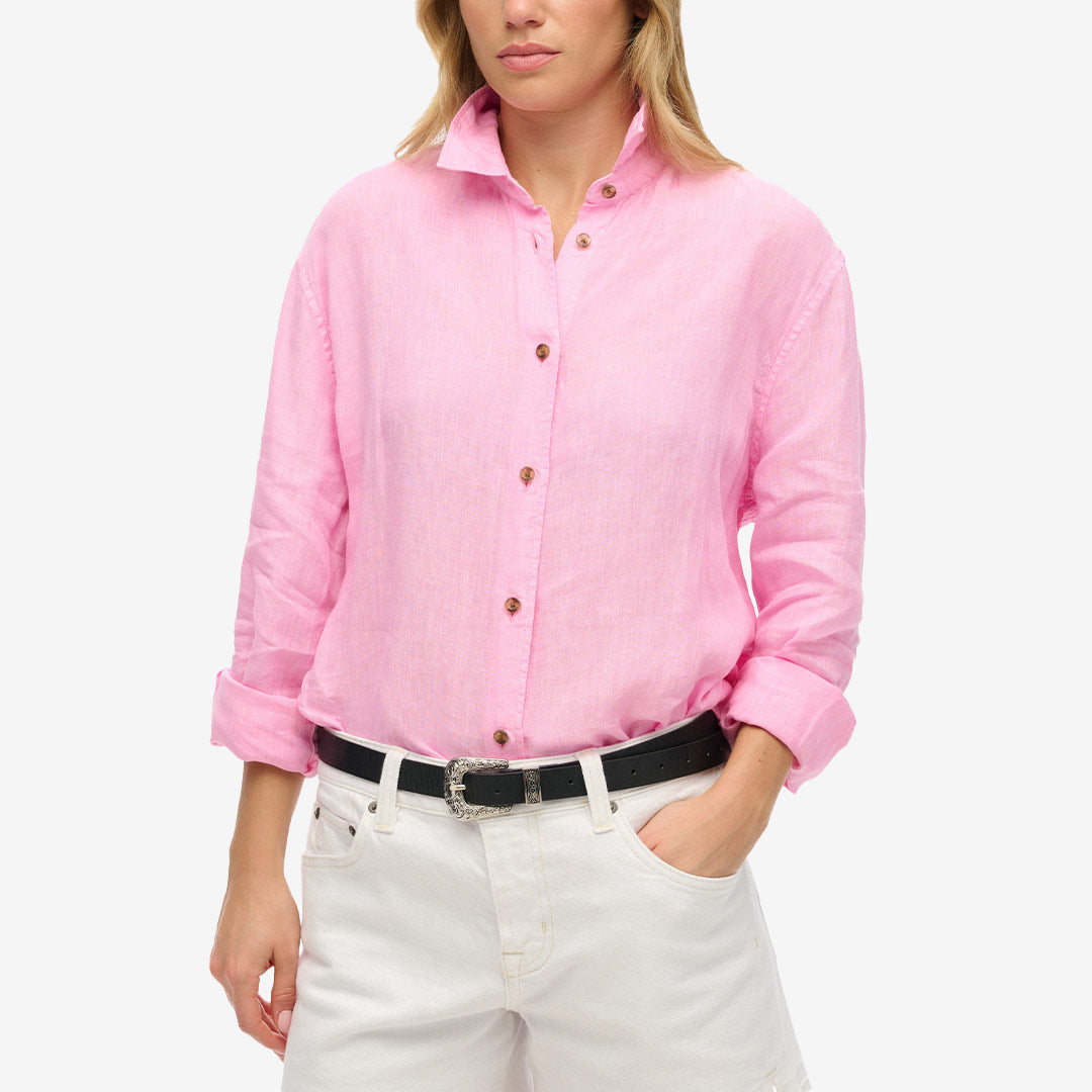 CASUAL LINEN BOYFRIEND SHIRT