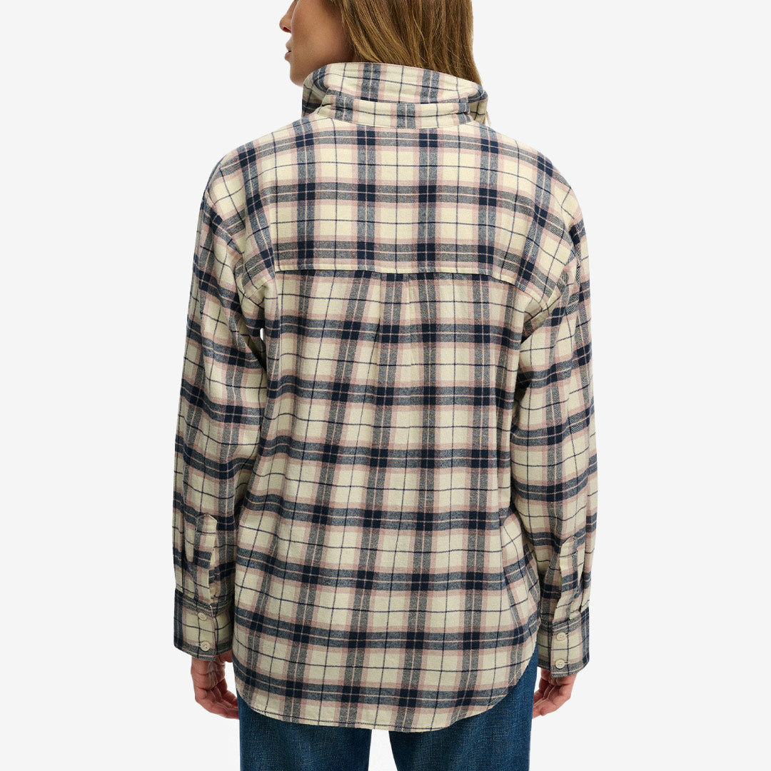 CHECK FLANNEL RELAXED SHIRT