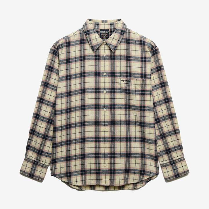 CHECK FLANNEL RELAXED SHIRT