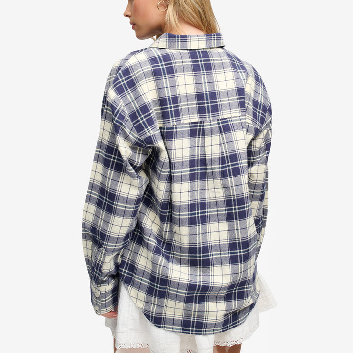 CHECK FLANNEL RELAXED SHIRT