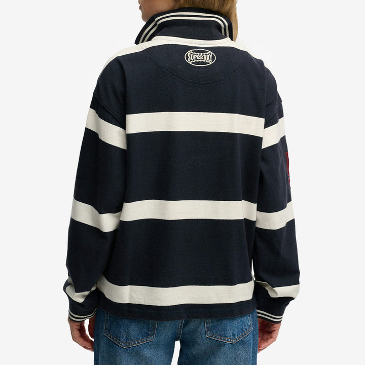 CREST STRIPE RUGBY TOP