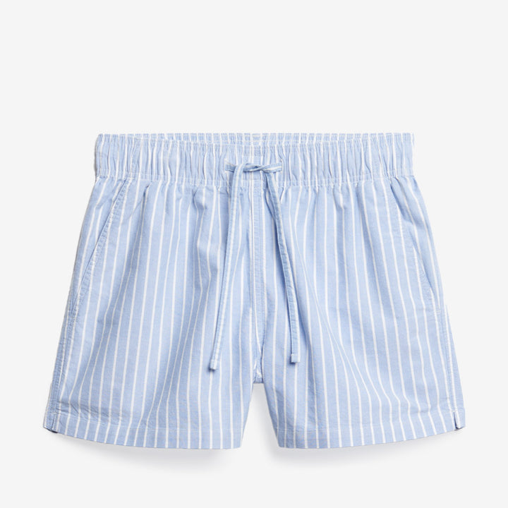 COTTON STRIPE ELASTIC SHORT