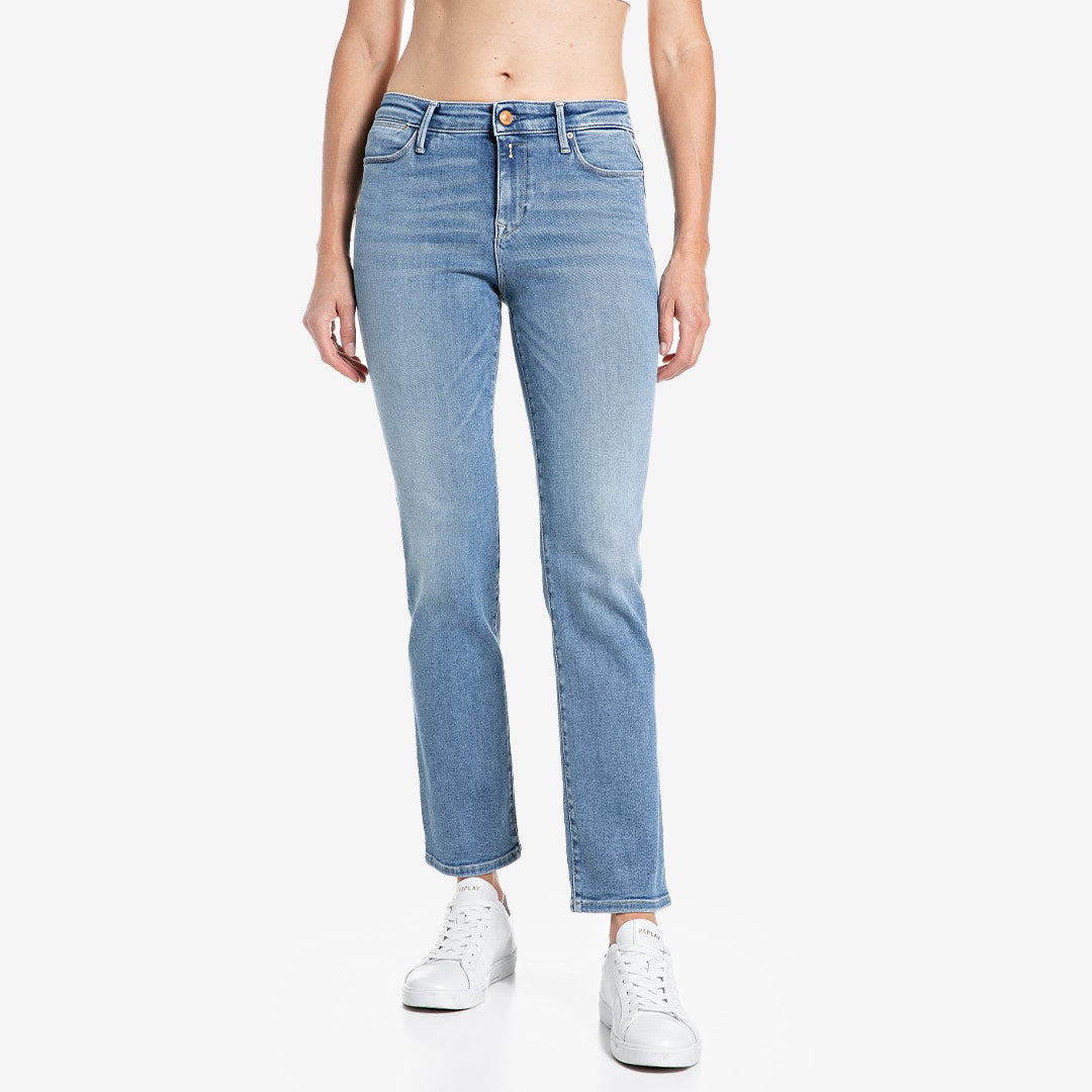 Replay Zolie light blue jeans straight leg high waist dam