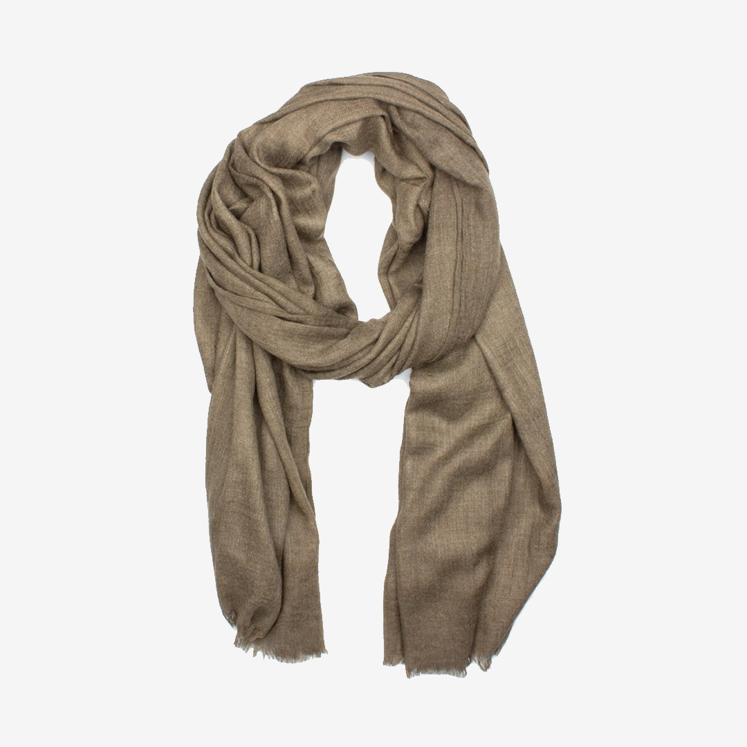 Grön vävd sjal från 7East i 100% modal modell Y4104 storlek 200x100 cm