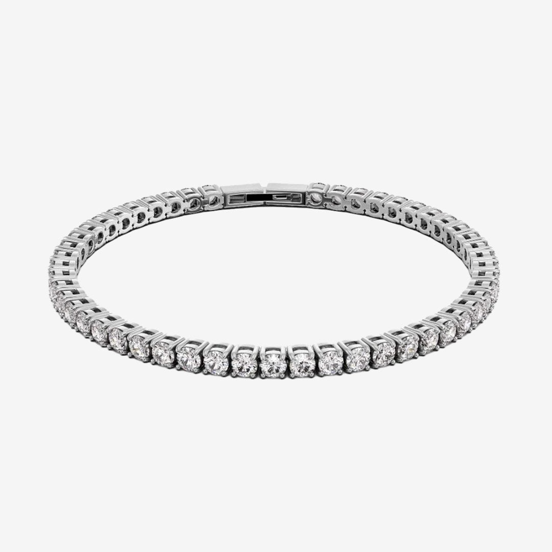 Edblad tennis bracelet rostfritt stål armband med stenar elegant design Silver