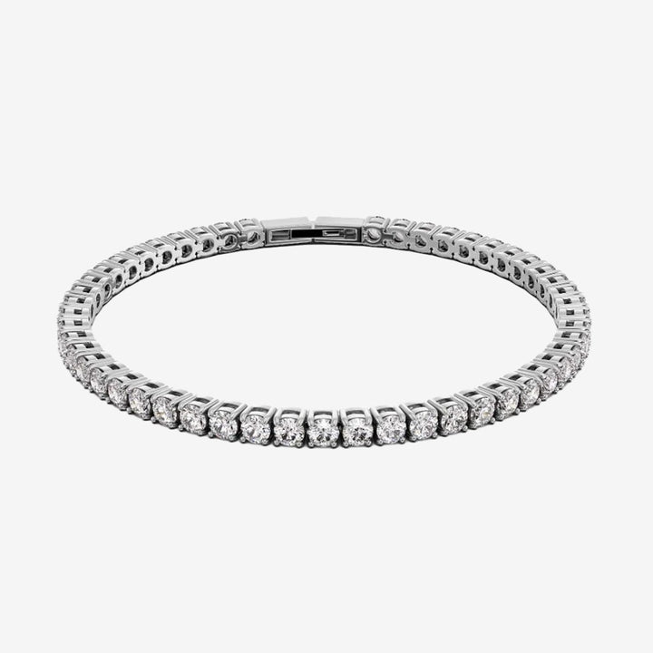 Edblad tennis bracelet rostfritt stål armband med stenar elegant design Silver