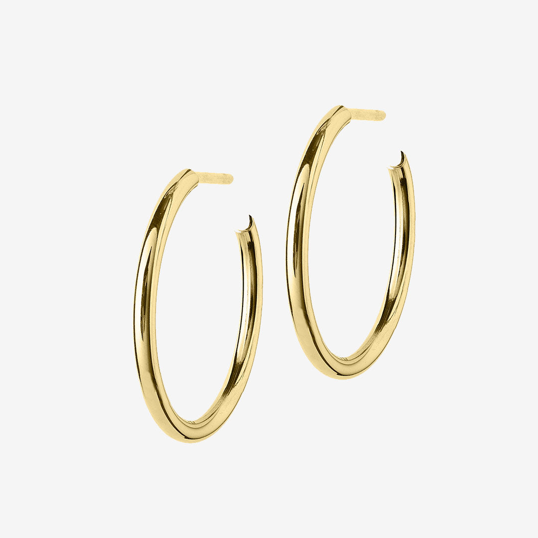Hoops Earrings Gold Medium