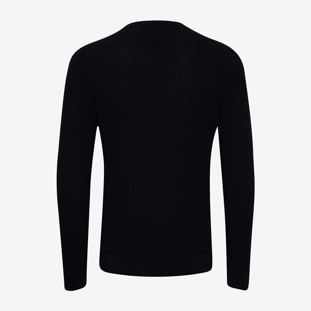 Karlo structured crew neck knit