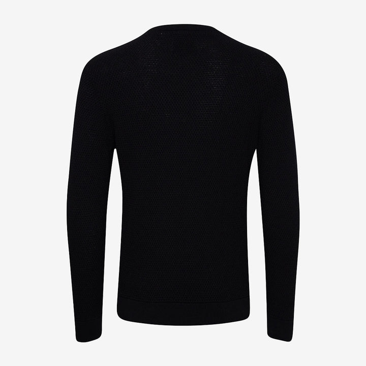 Karlo structured crew neck knit