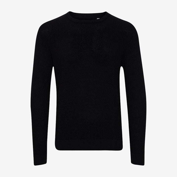 Karlo structured crew neck knit