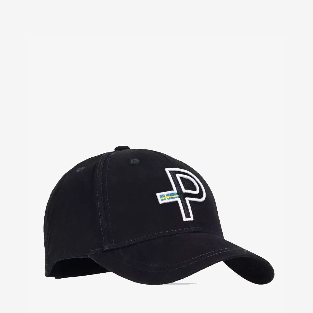 Pelle P Sport Cap mörk blå keps med broderad logotyp framtill